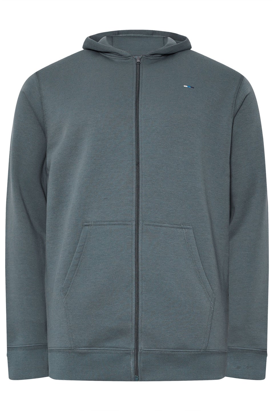 BadRhino Storm Blue Zip Through Hoodie