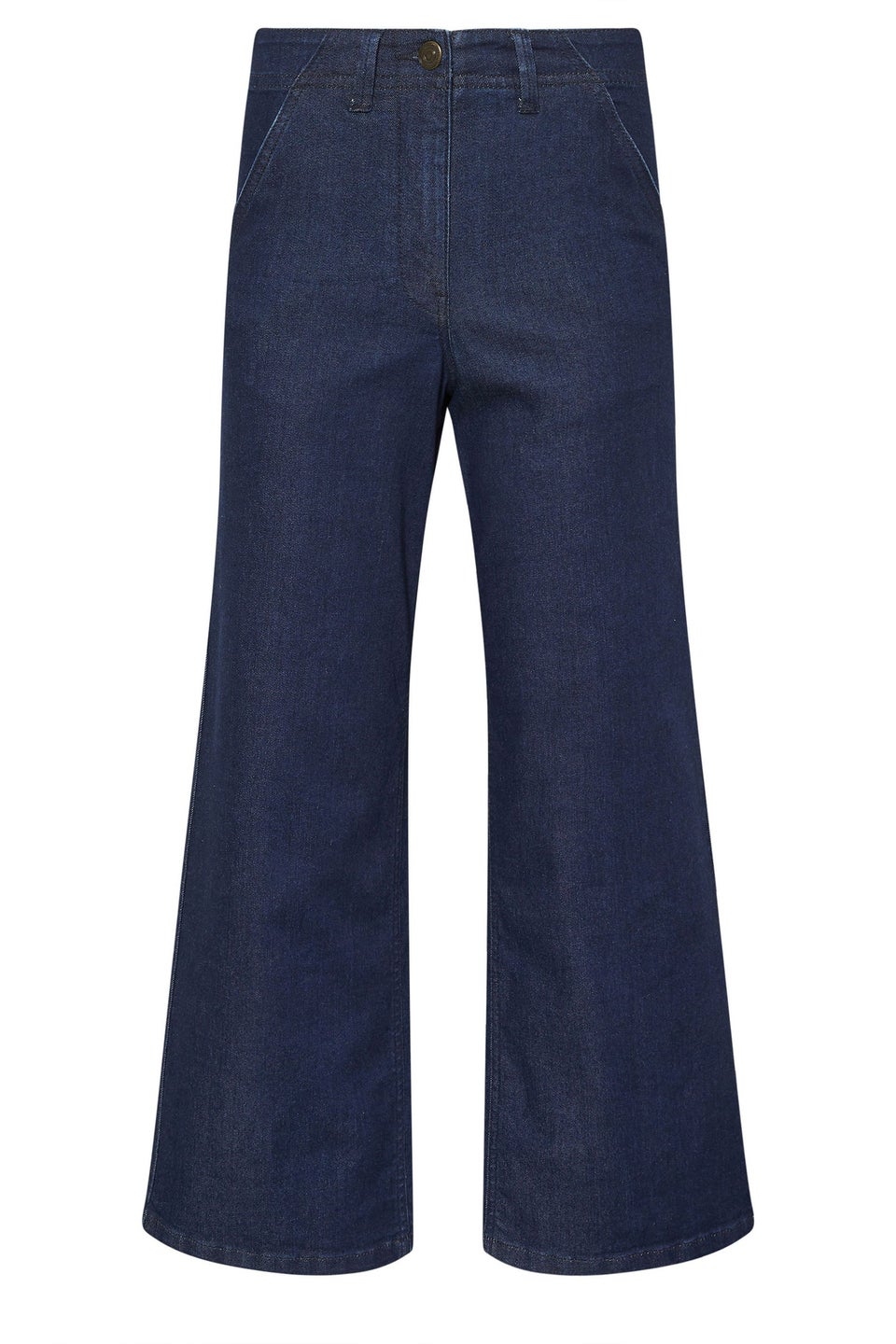 M&Co Petite Indigo Blue Wide Leg Jeans