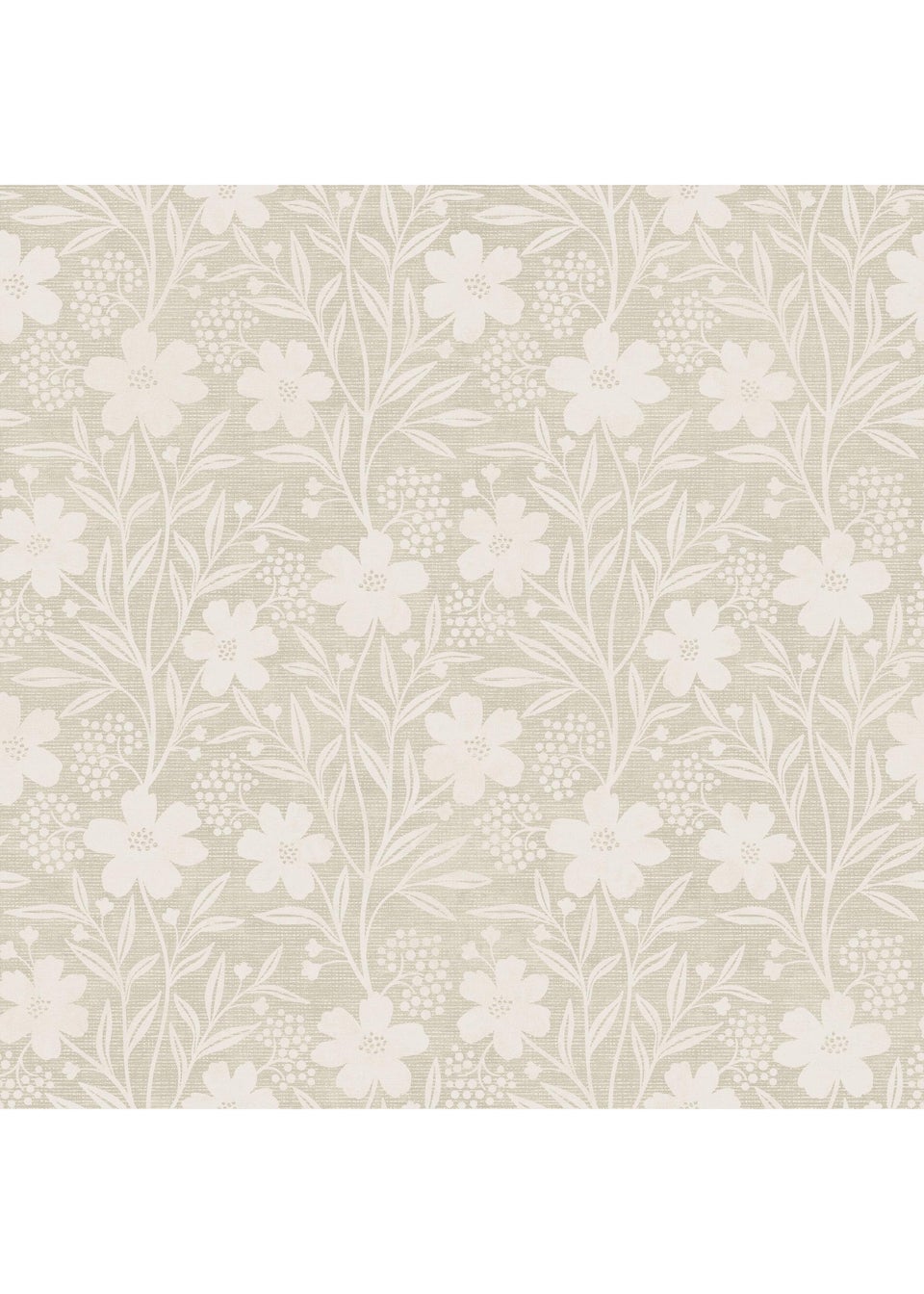 Arthouse Berry Floral Neutral Wallpaper
