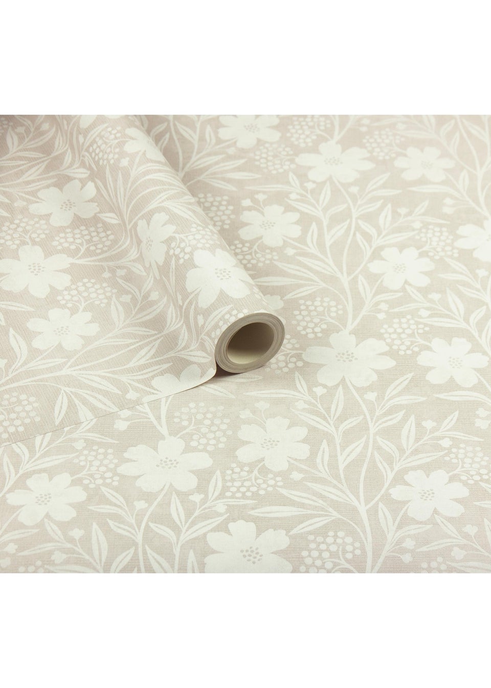 Arthouse Berry Floral Neutral Wallpaper