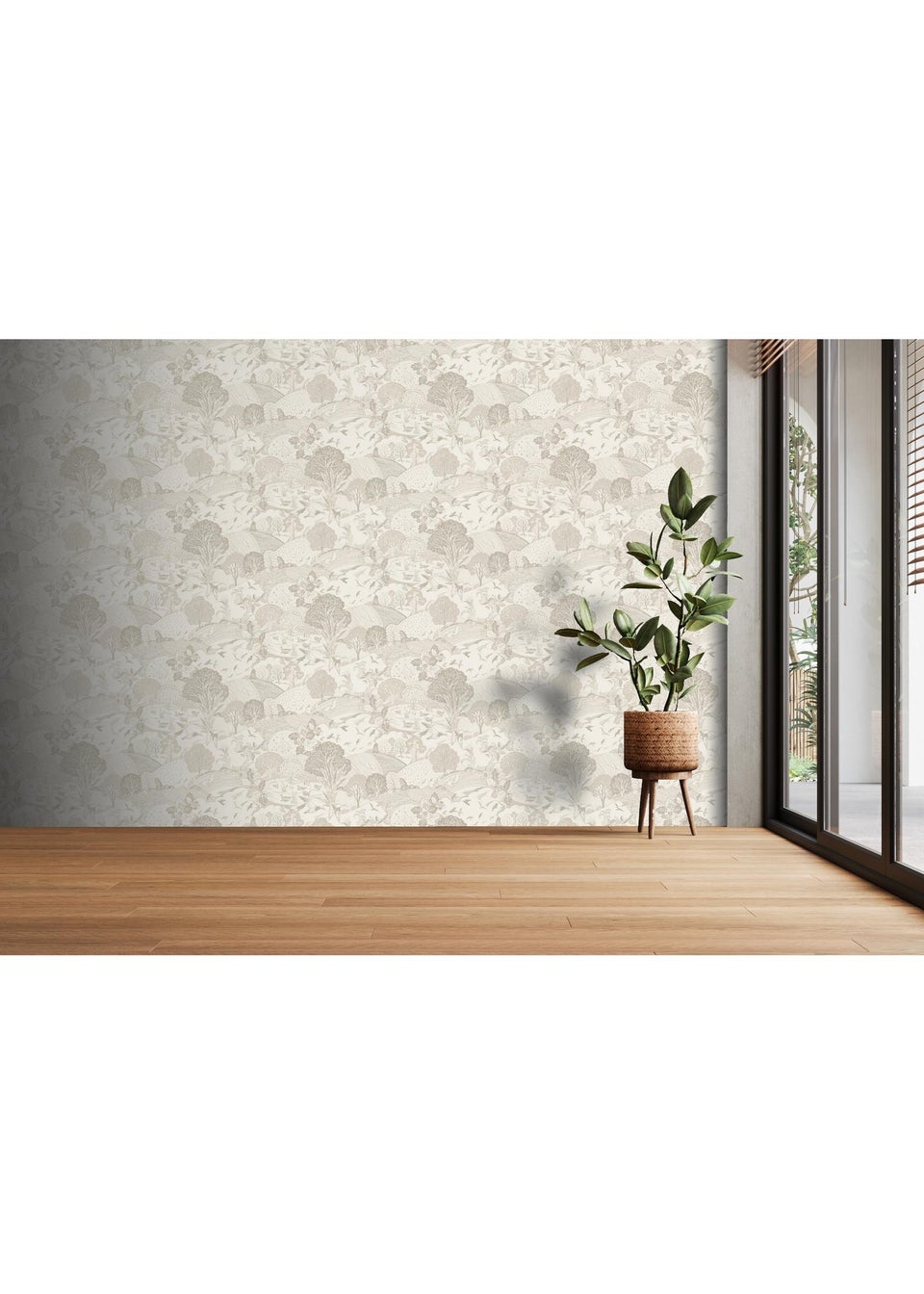Arthouse Country Landscape Neutral Wallpaper