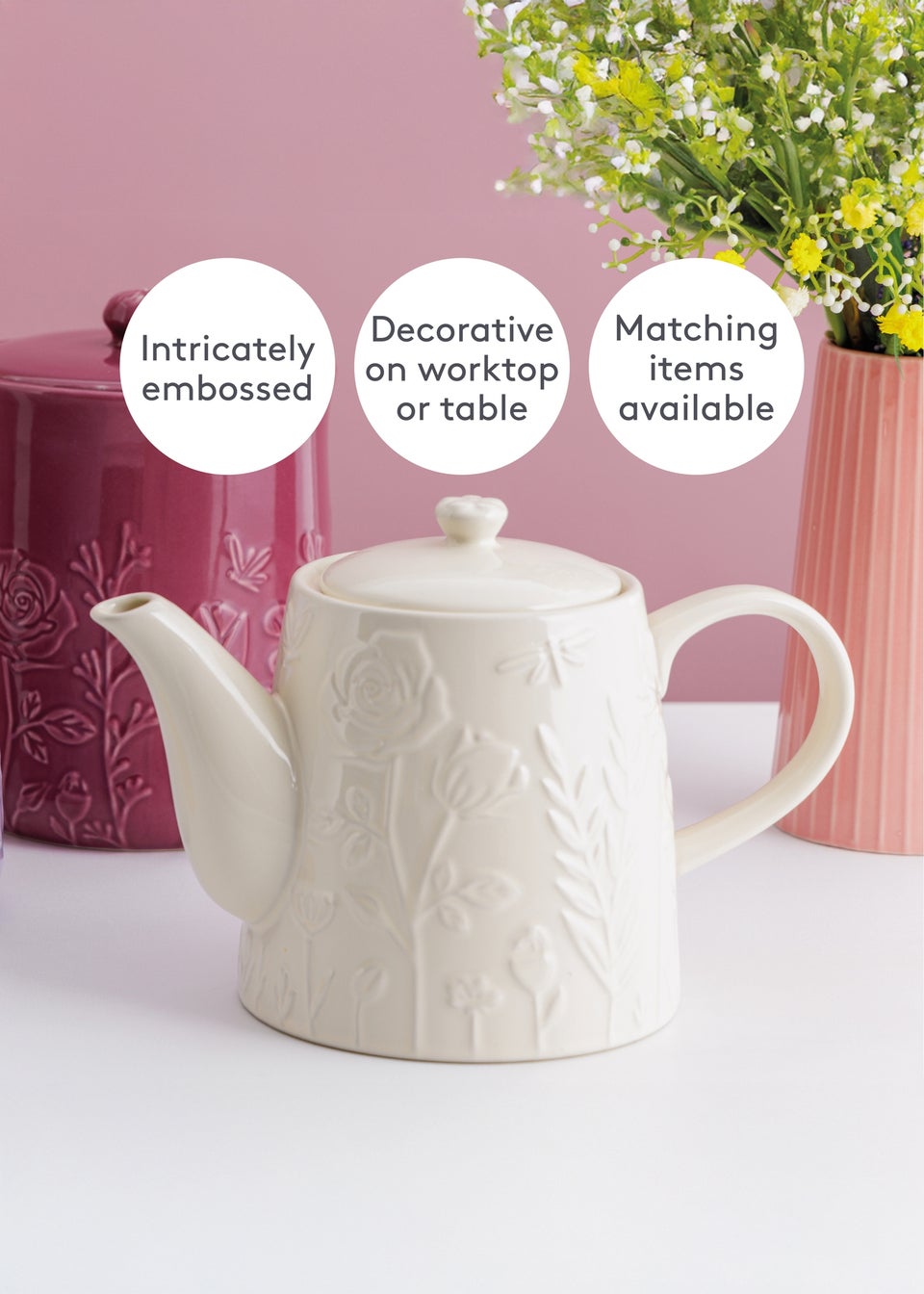 Mason Cash cream In the Meadow Teapot