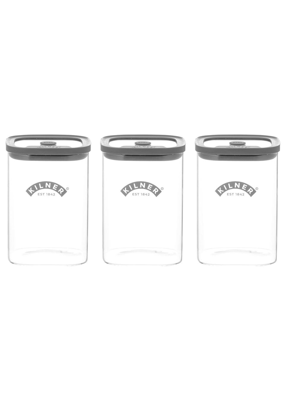 Kilner Fresh Storage Set of 3 Jars 1L
