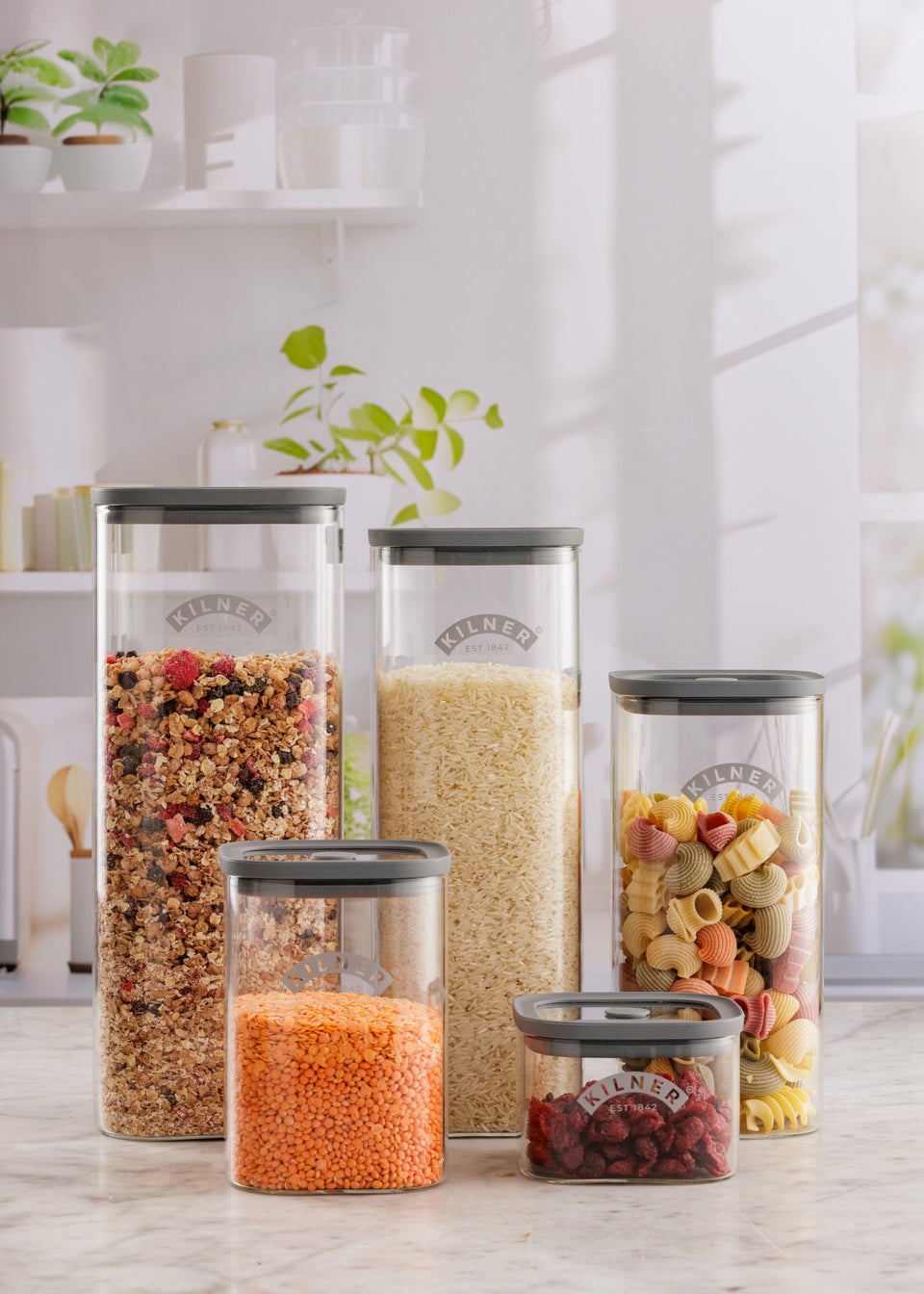 Kilner Fresh Storage Jars 3 Piece Pantry Set