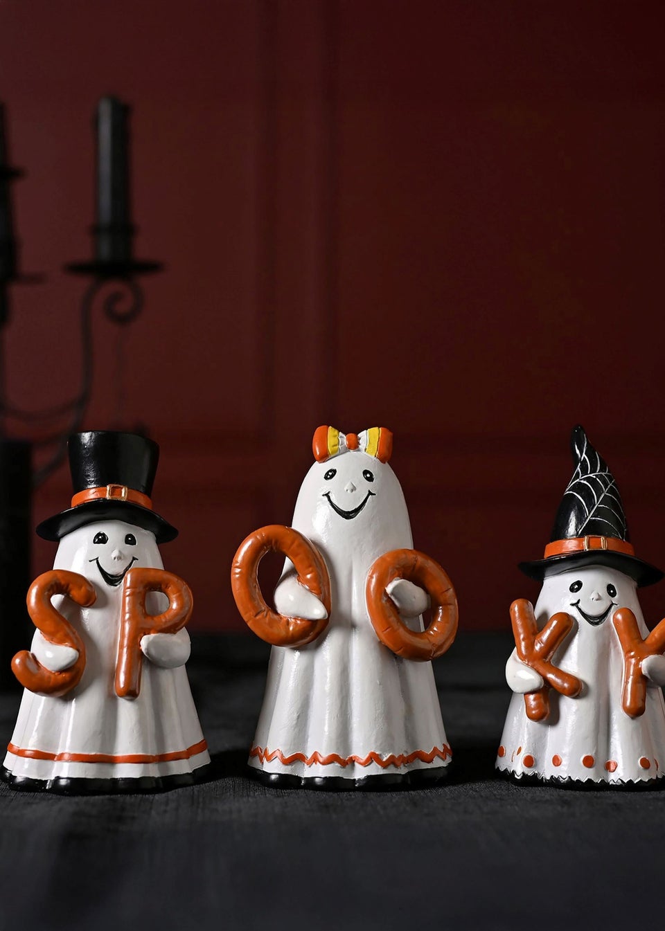 Hocus Pocus White Spooky Ghost Figurines