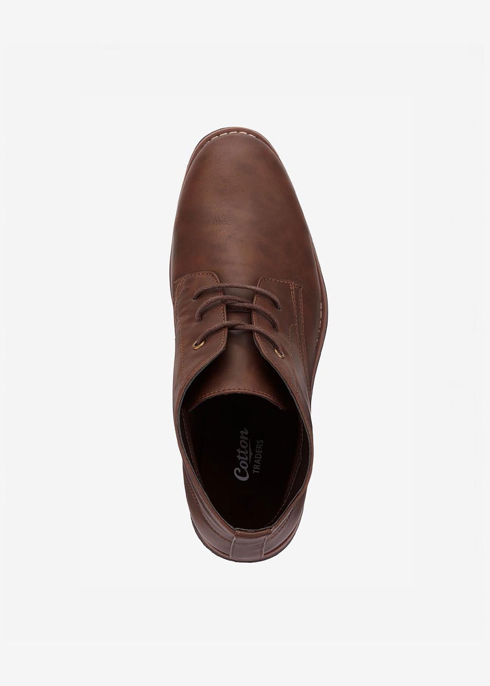 Cotton Traders Brown Lace Up Desert Boots