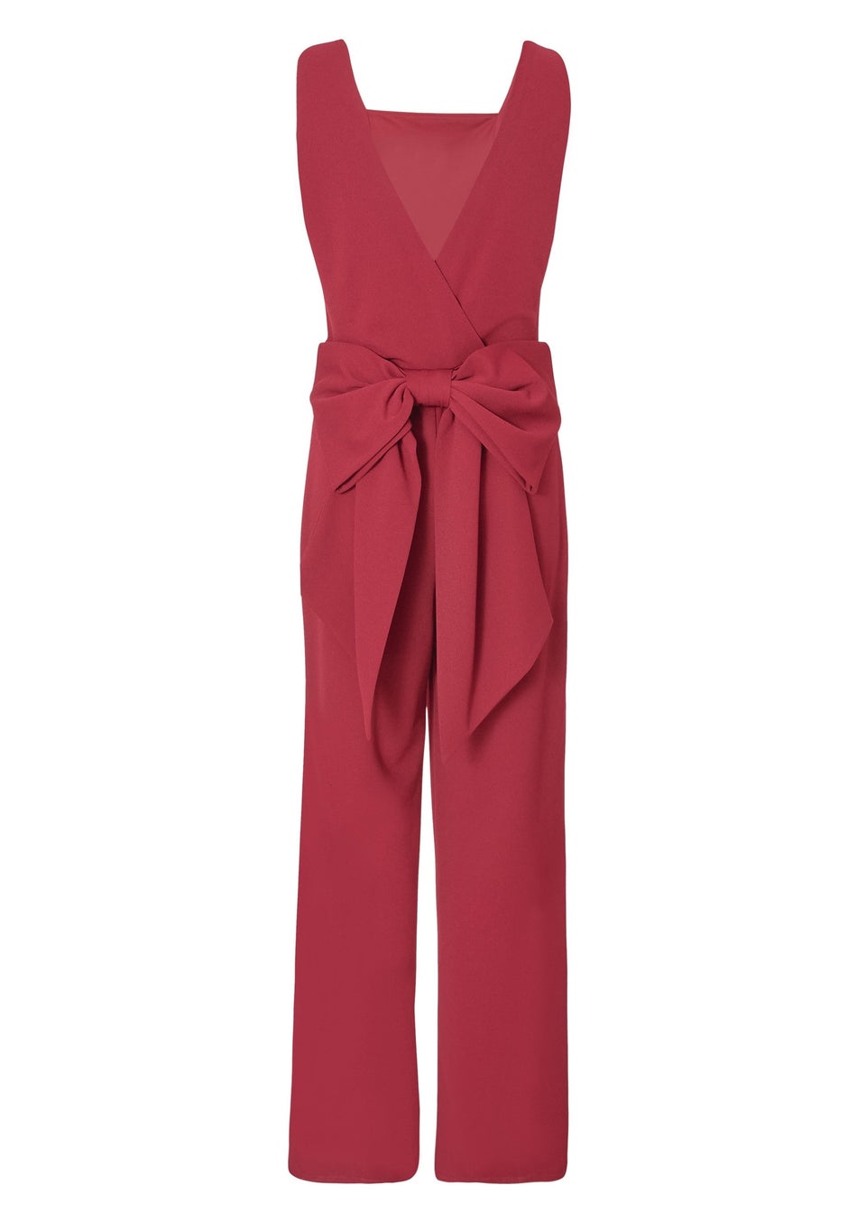 Quiz Red Bow Back Jumpsuit