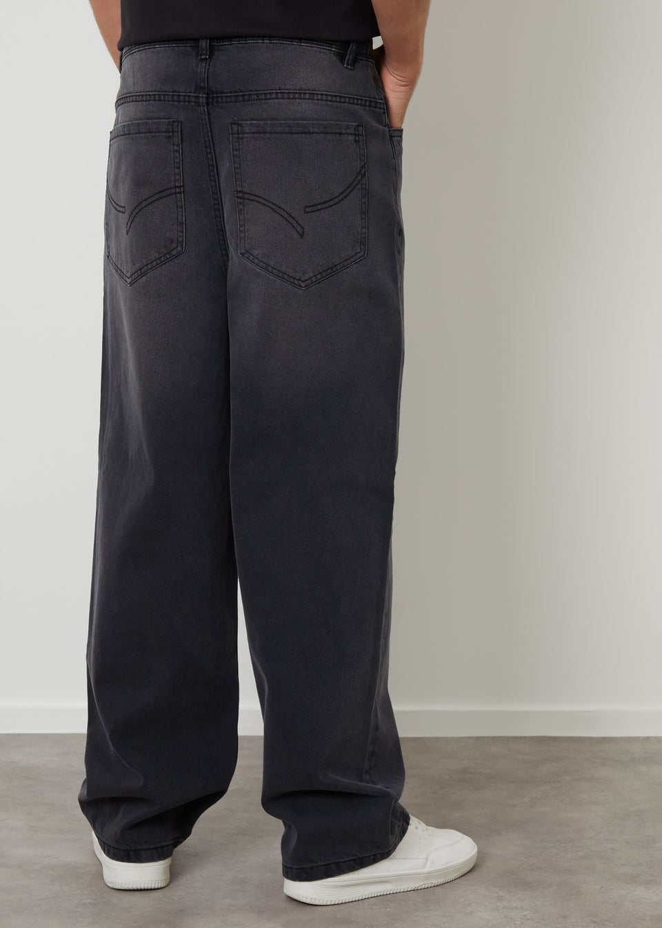 Threadbare Grey Baggy Fit Jeans