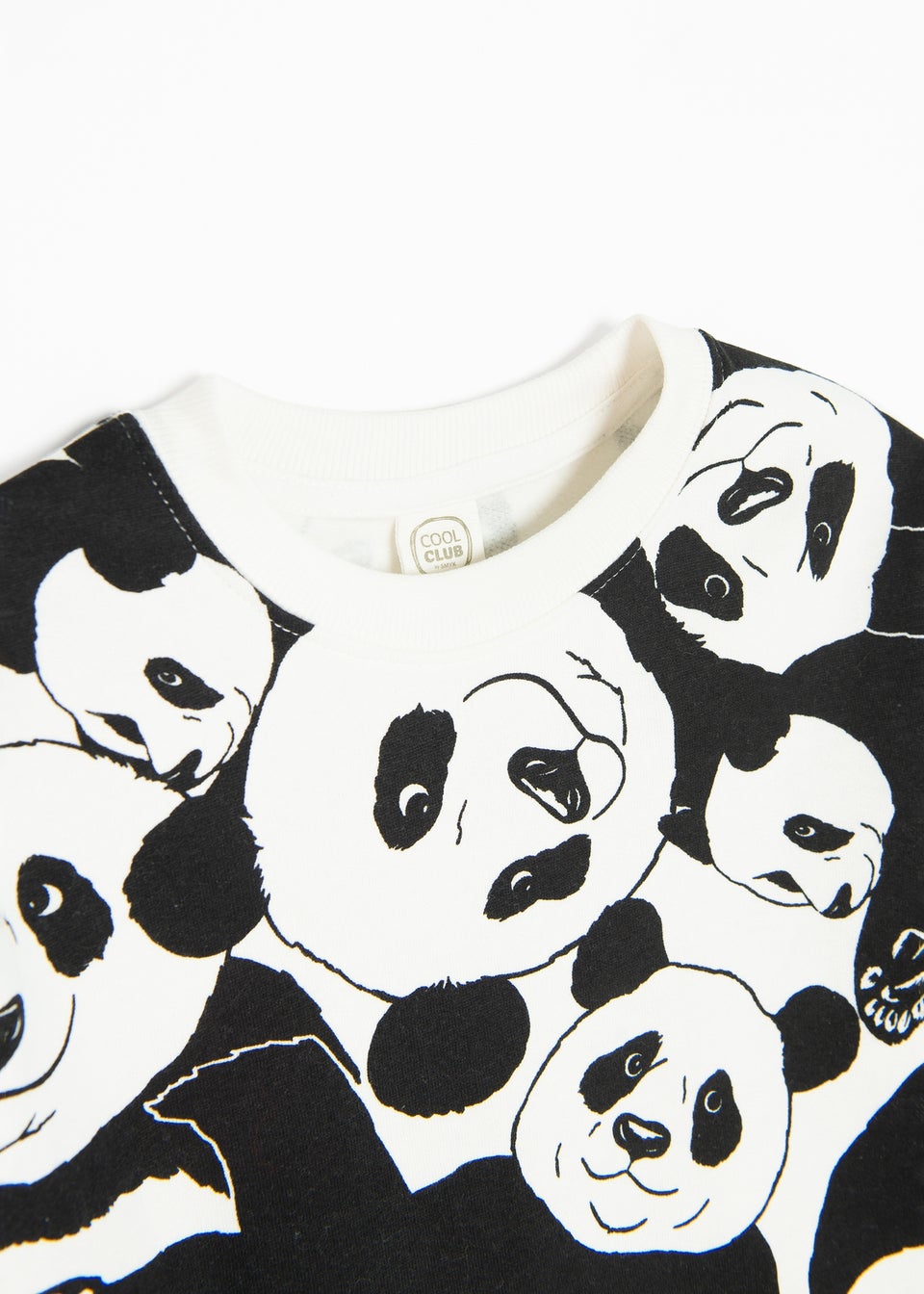 Cool Club White Sweatshirt With Panda Print (3-8 yrs)