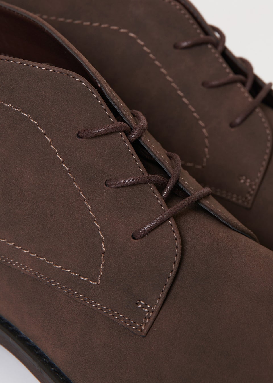 Threadbare Brown Faux Suede Chukka Boots