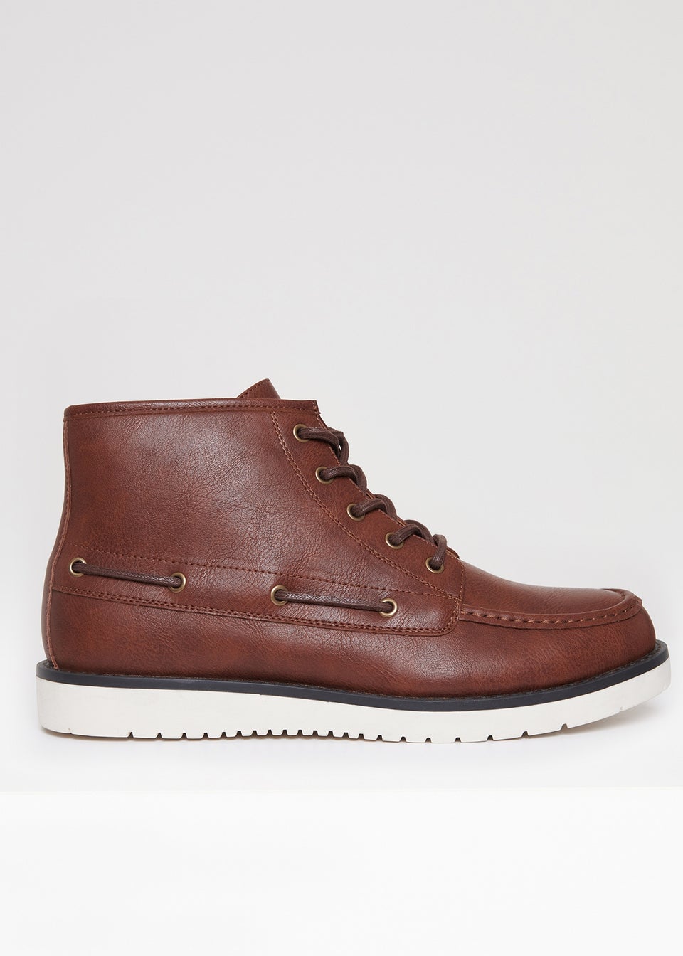 Threadbare Brown Faux Suede Moccasin Boots