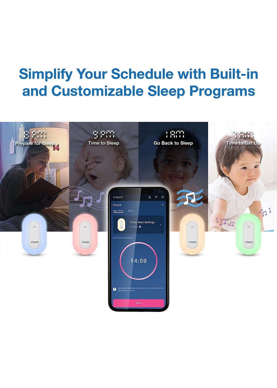 VTech White BC8113 V-Hush Plug Sleep Soother