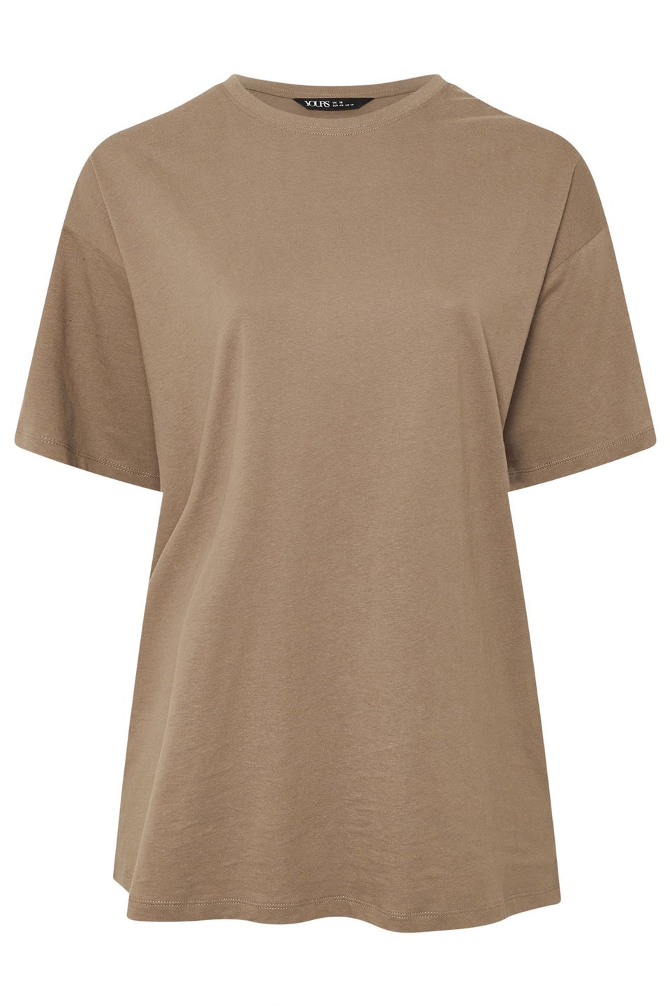 Yours Brown Relaxed Longline T-Shirt