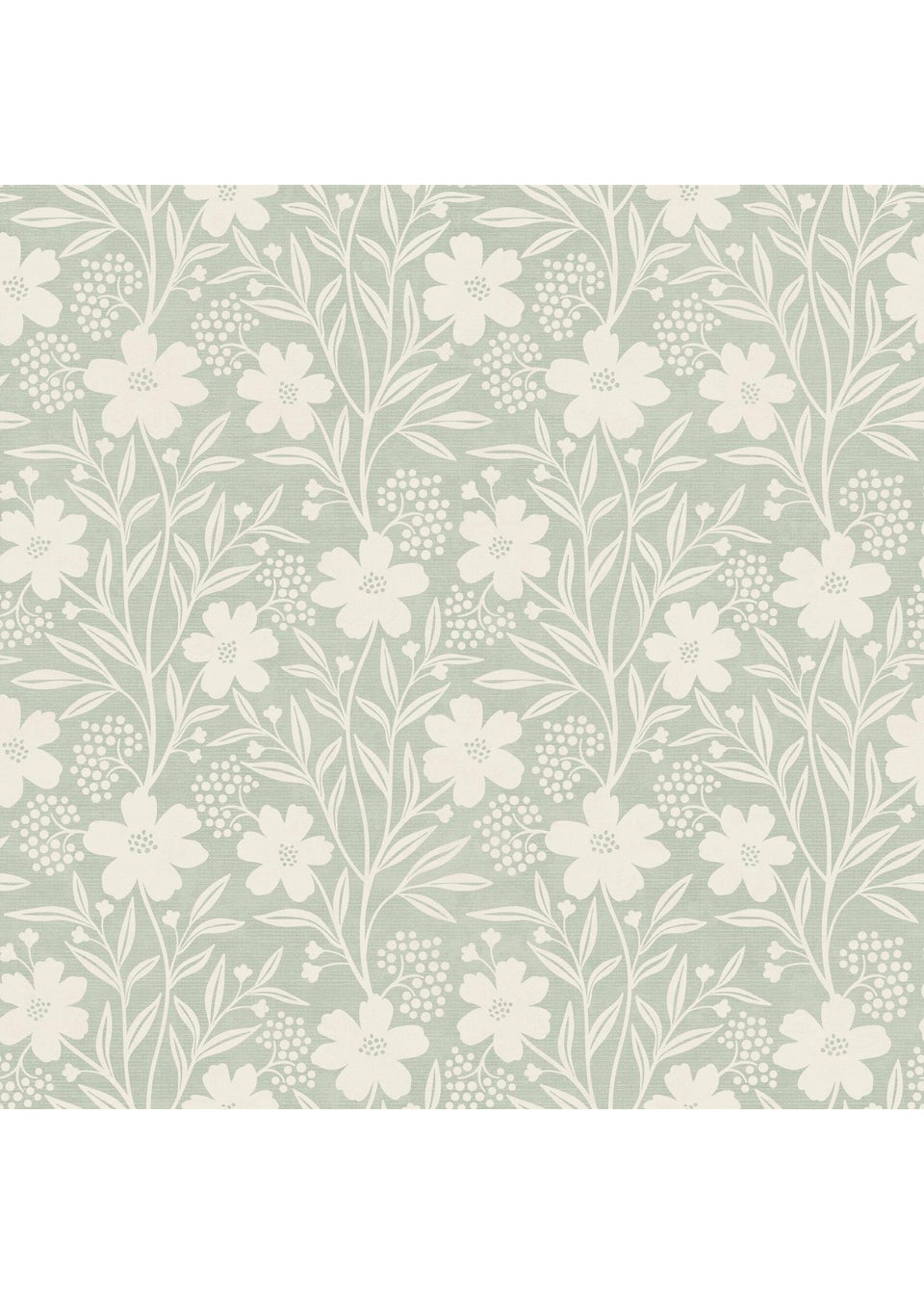 Arthouse Berry Floral Sage Wallpaper