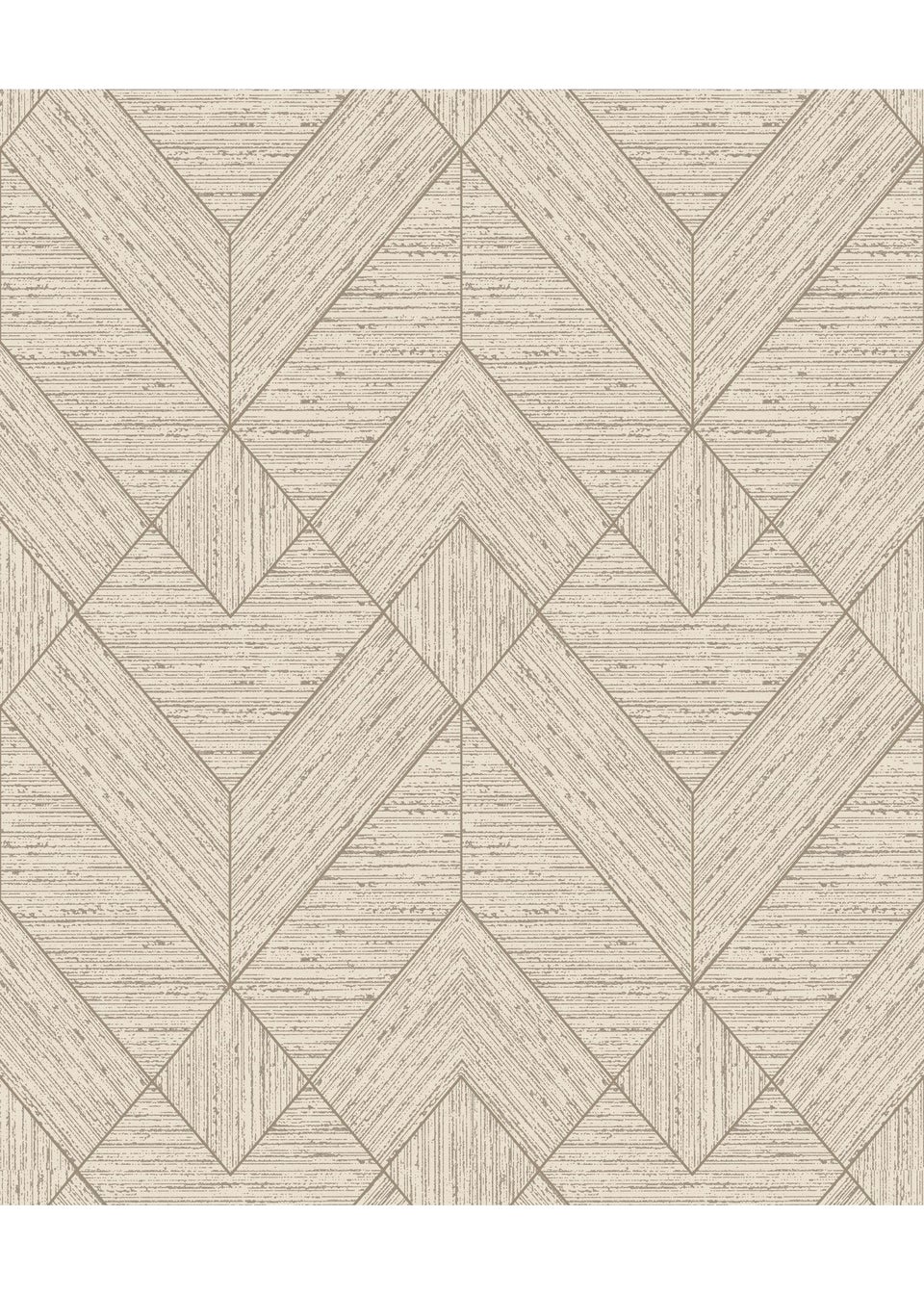 Arthouse Wood Grain Geo Neutral / Gold Wallpaper