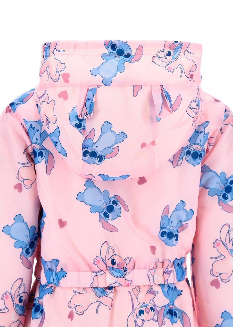 Disney Stitch Pattern Kids Pink Coat (3-8 Years)