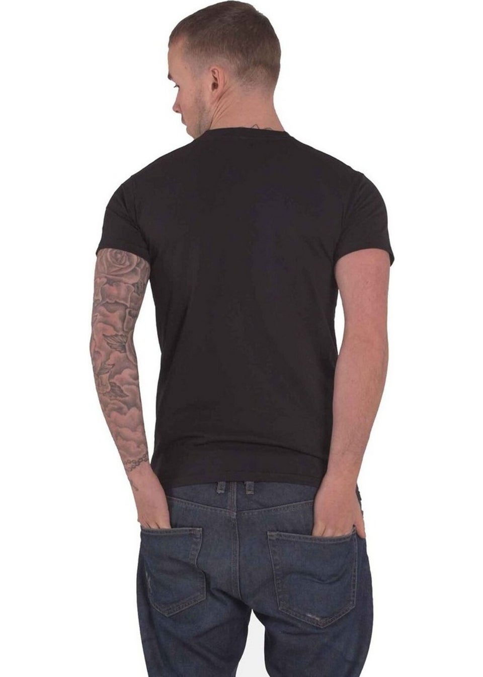 The Rolling Stones Black Plastered Tongue T-Shirt
