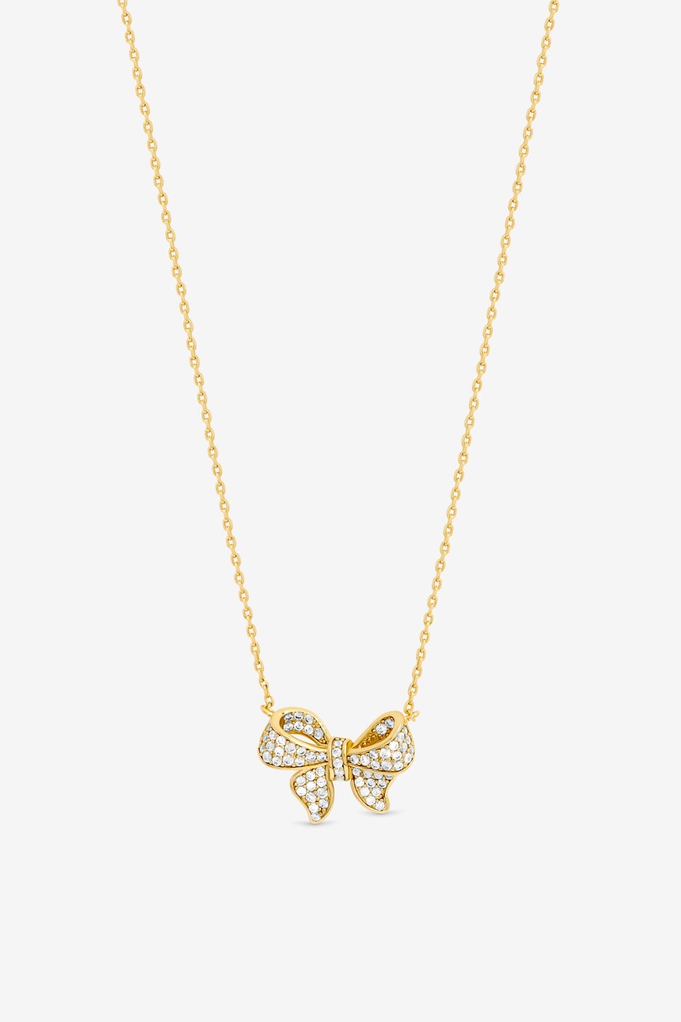 Jon Richard 18K Gold Plated Bow Pendant  Gift Box