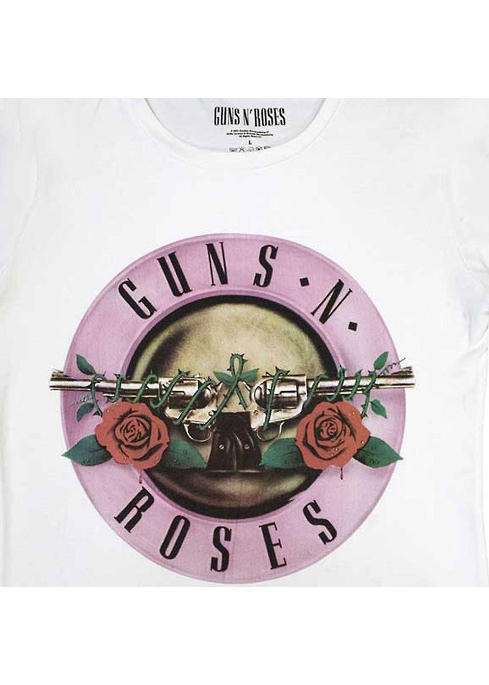Guns N Roses White Classic Logo T-Shirt