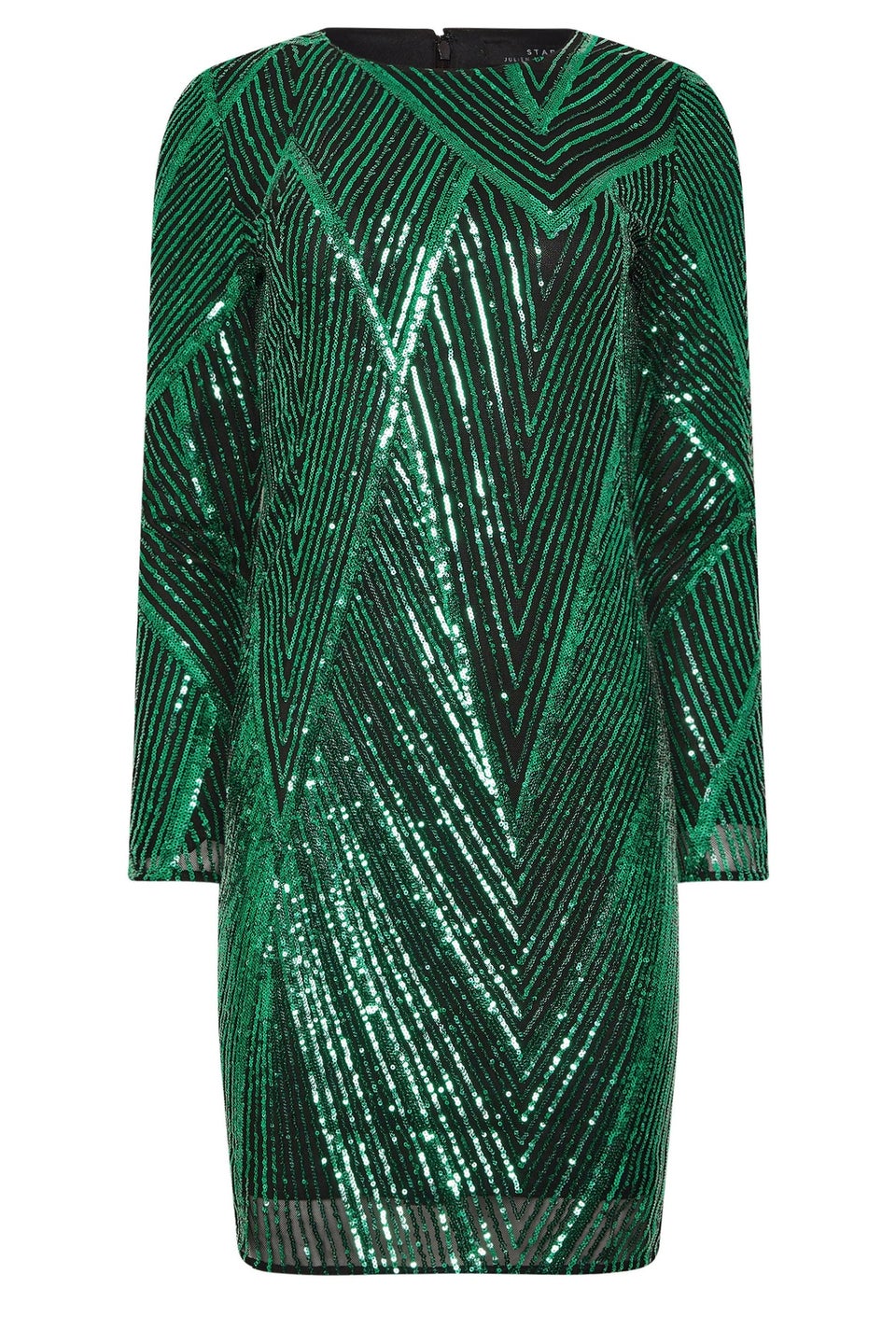 Star By Julien Macdonald Green Sequin Mini Dress