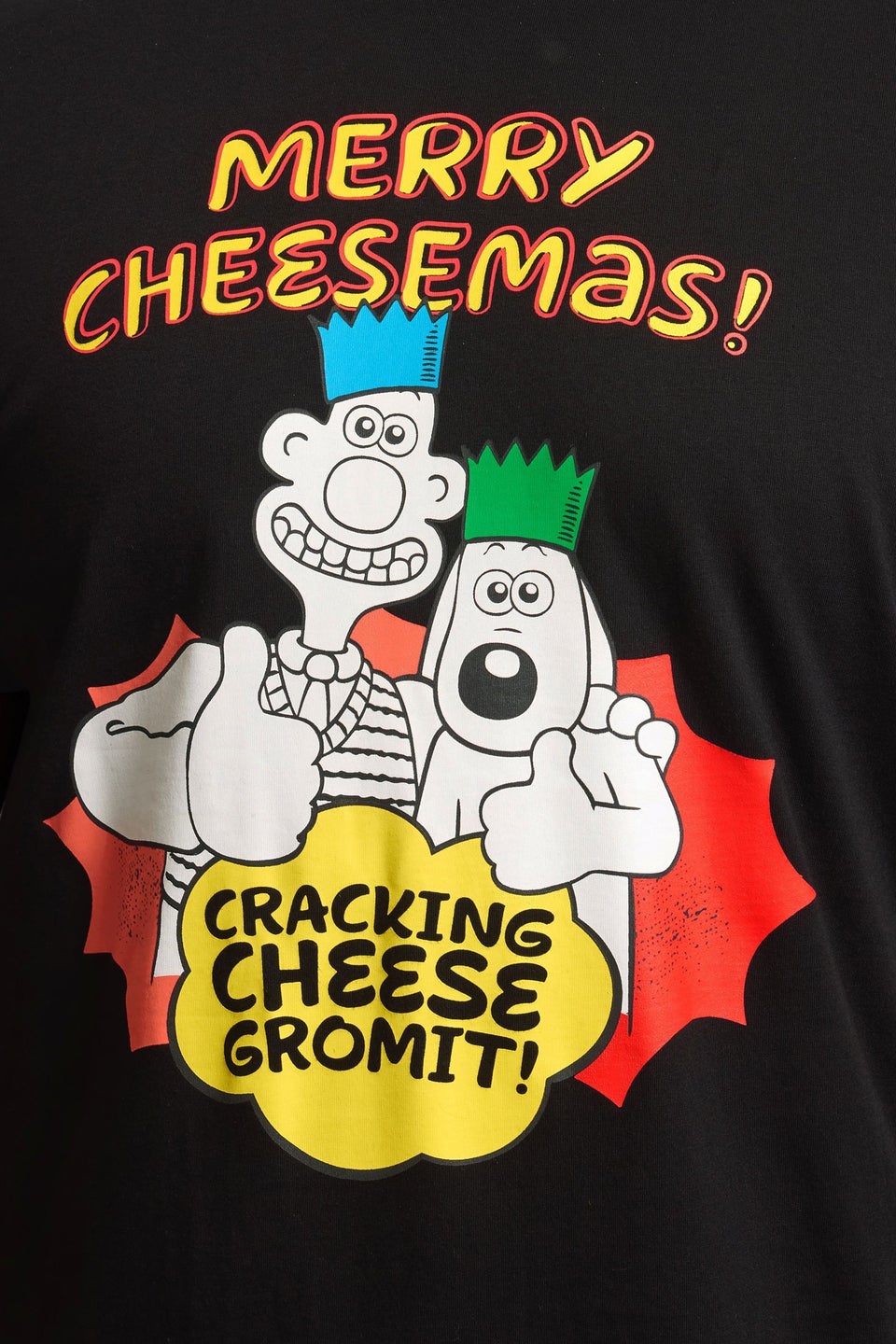 BadRhino Black Wallace & Gromit Graphic T-Shirt