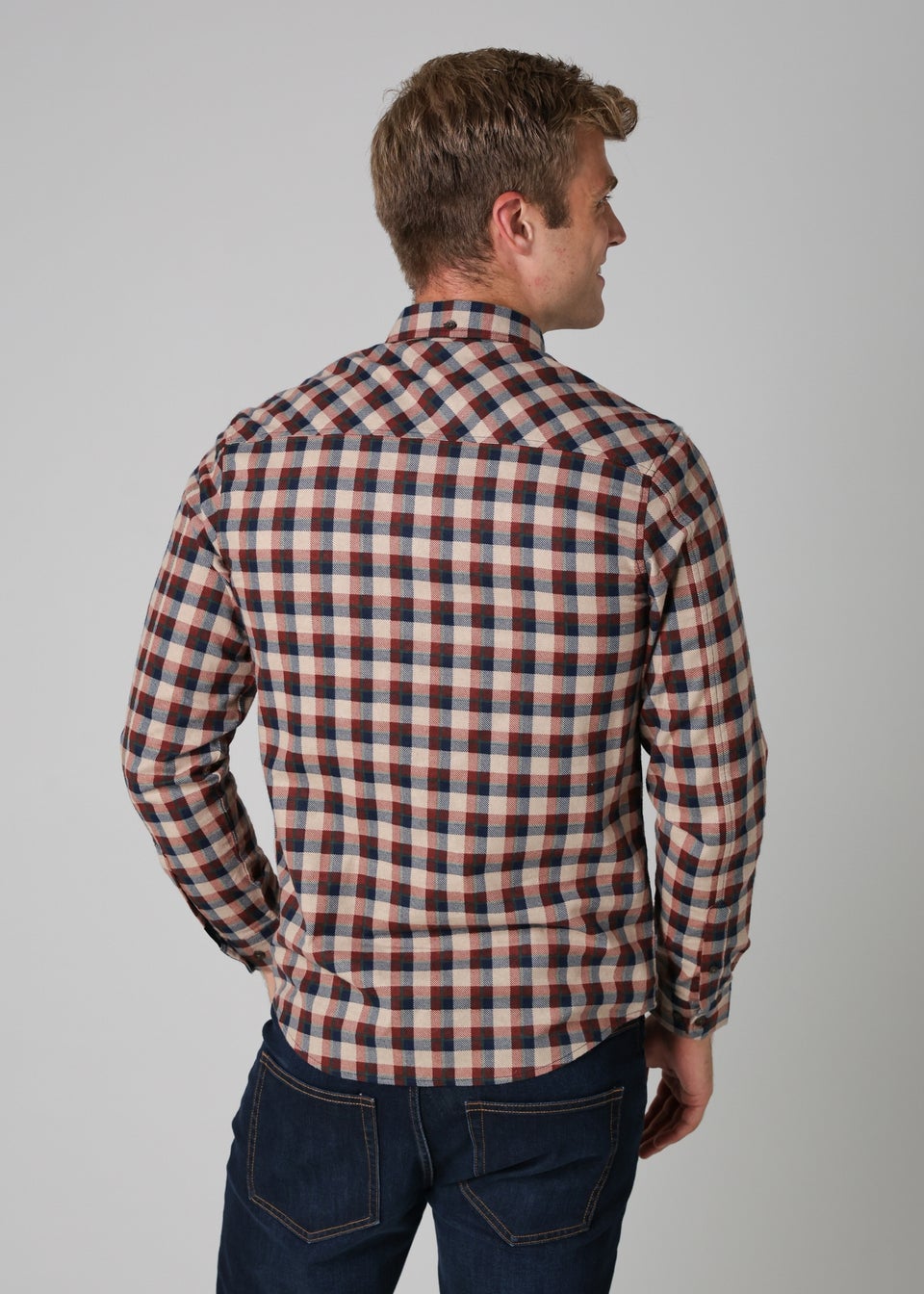 Tokyo Laundry Burgundy Cotton Printed Long Sleeve Shirt