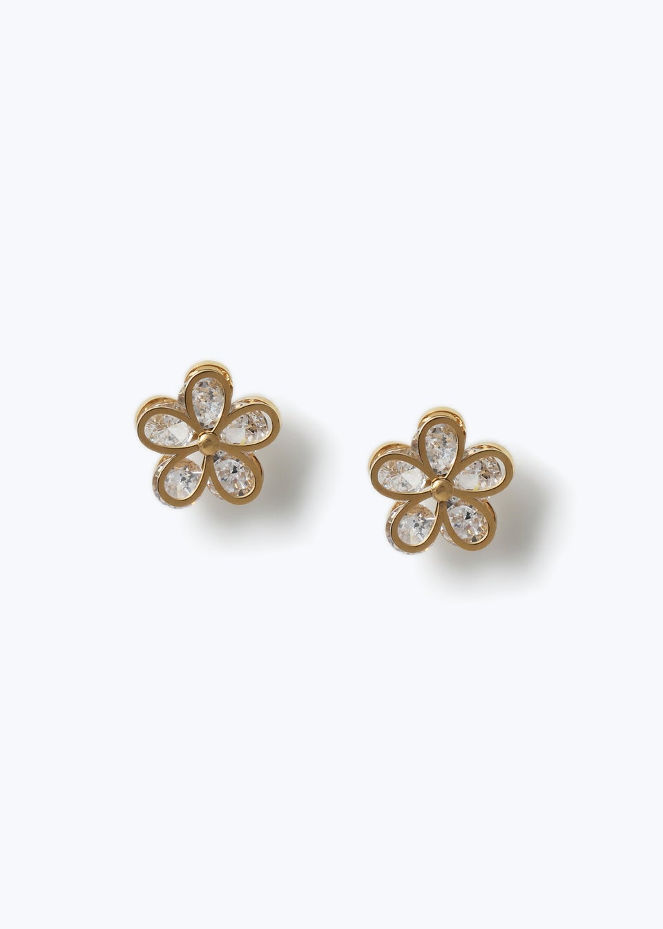 Muse Gold Flower Stud Earrings
