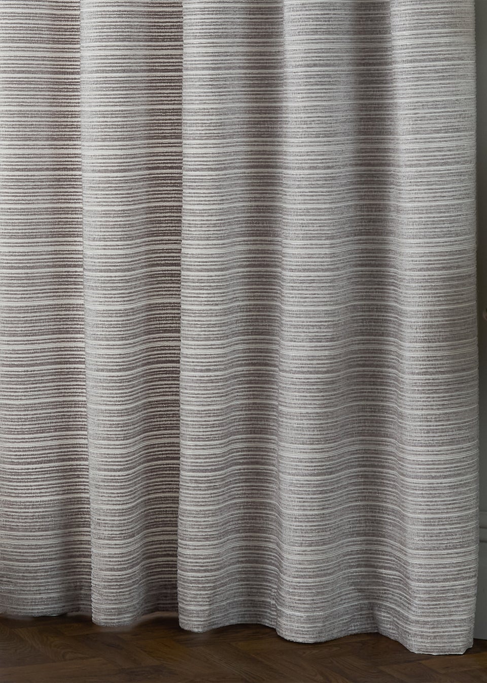 Paoletti Jupiter Chenille Jacquard Eyelet Curtain Pair Silver