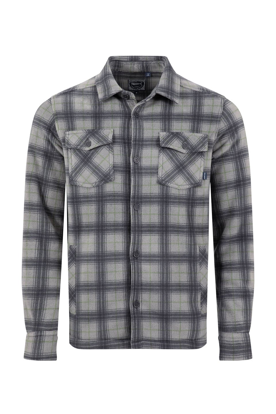 Weird Fish Cement Tyburn  Check Fleece Shacket