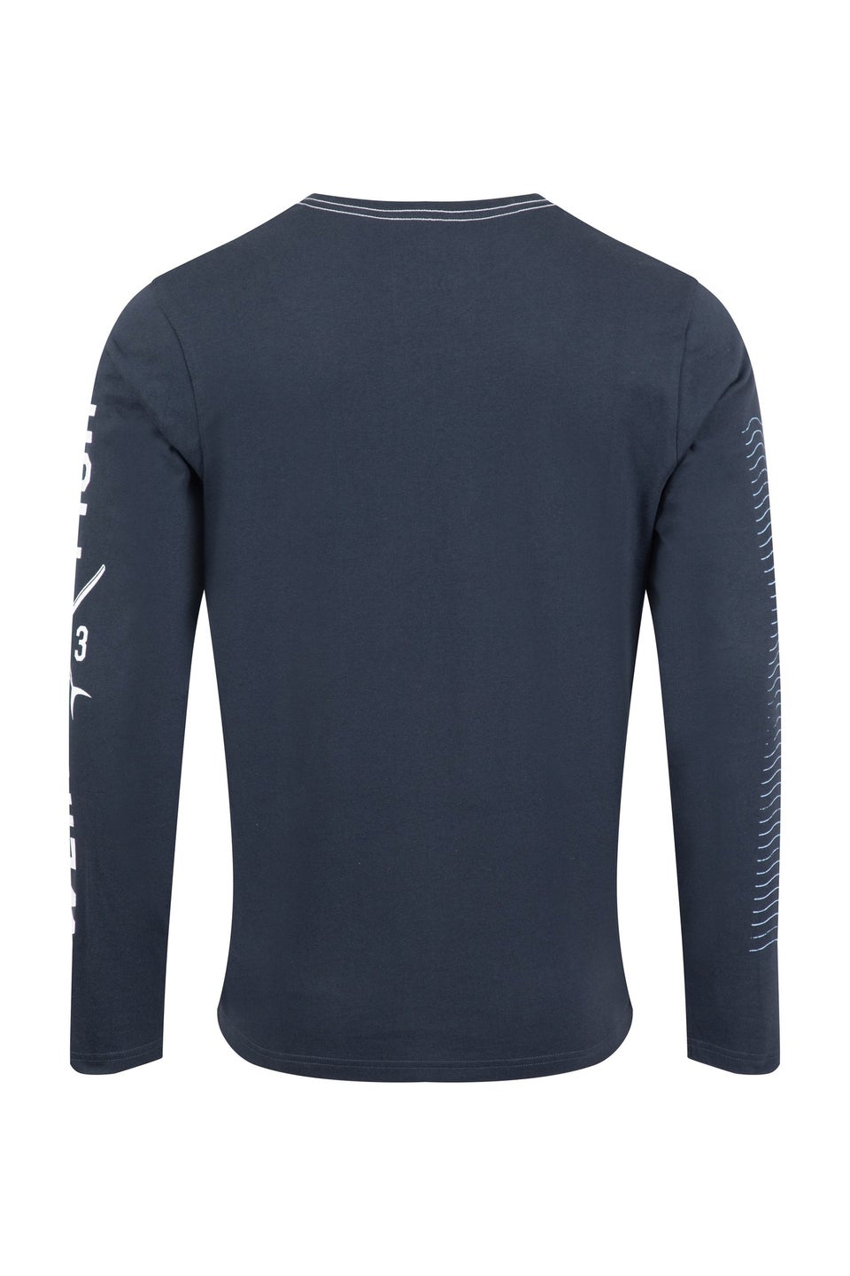 Weird Fish Navy Making Waves  Branded Long Sleeve T-Shirt