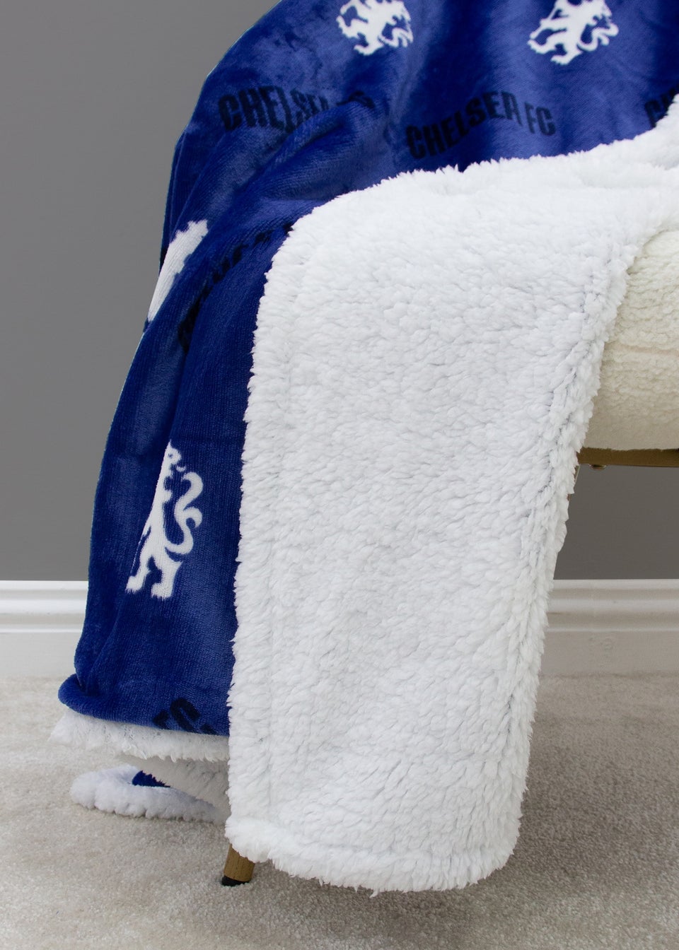 Chelsea FC Goal Blue Sherpa Fleece