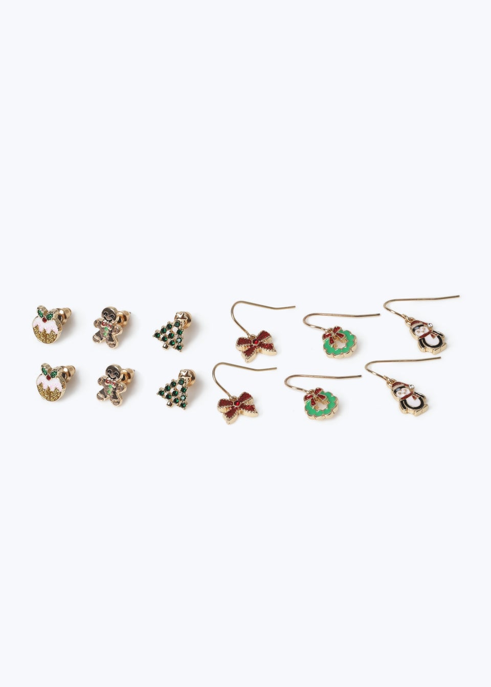 Muse X Pack Multi Coloured Penguin Drop Earrings