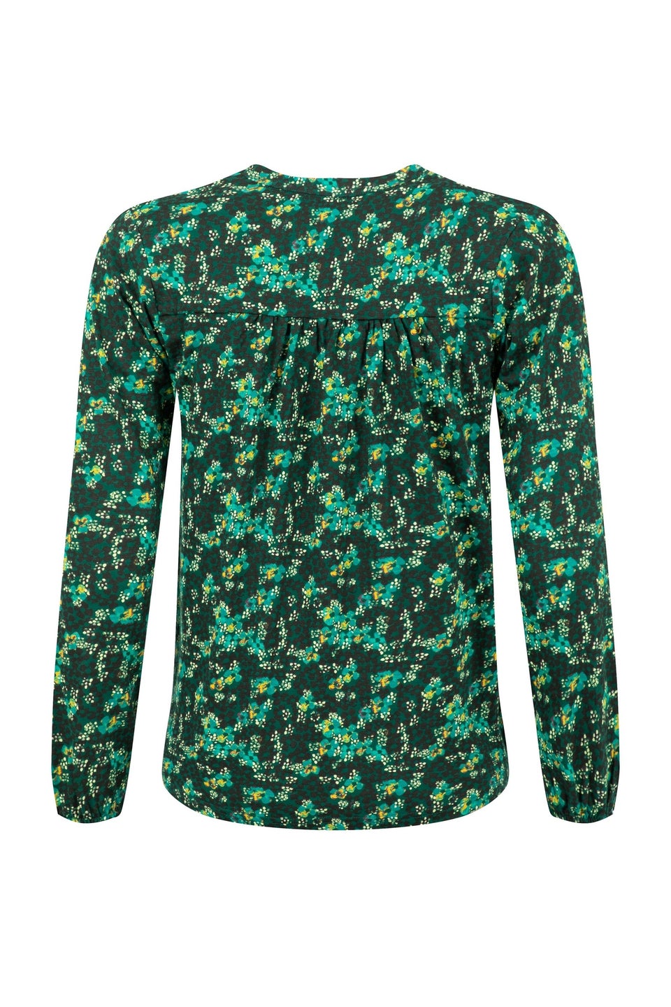 Weird Fish Forest Night Brooke Printed V Neck Jersey Top