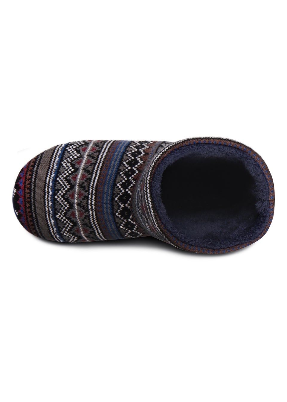 Totes Isotoner Fair Isle Boot Slippers