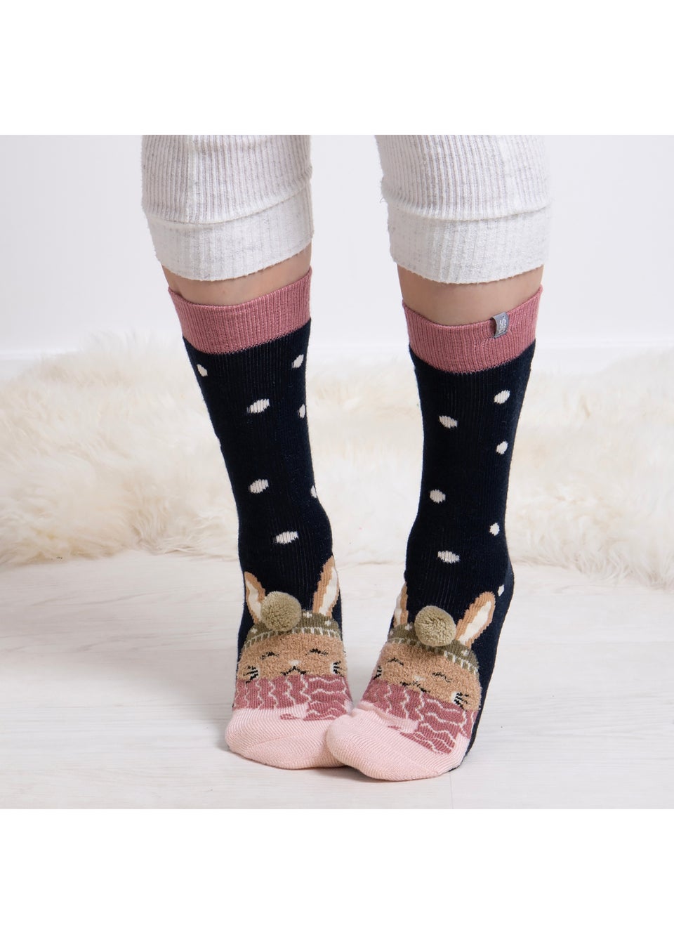 Totes Toasties Ladies Original Slipper Socks 2 Pack