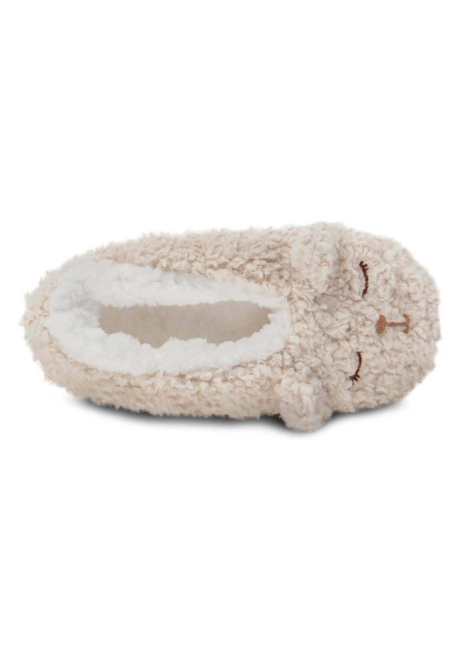 Totes Toasties Ladies Cream Novelty Footsies