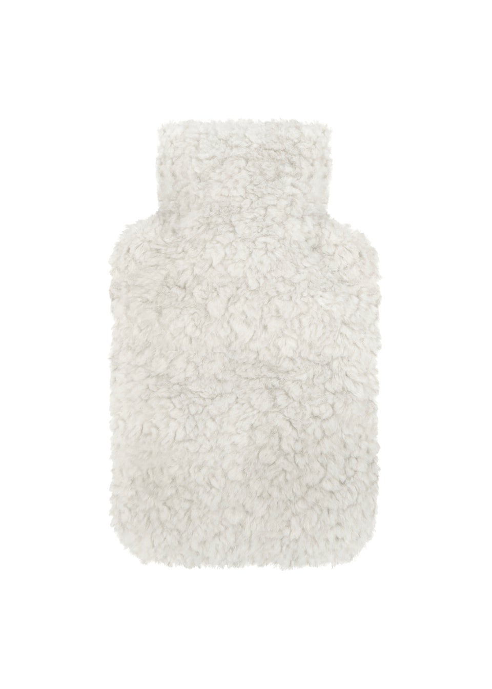Totes Isotoner Grey Textured Faux Fur Hot Water Bottle