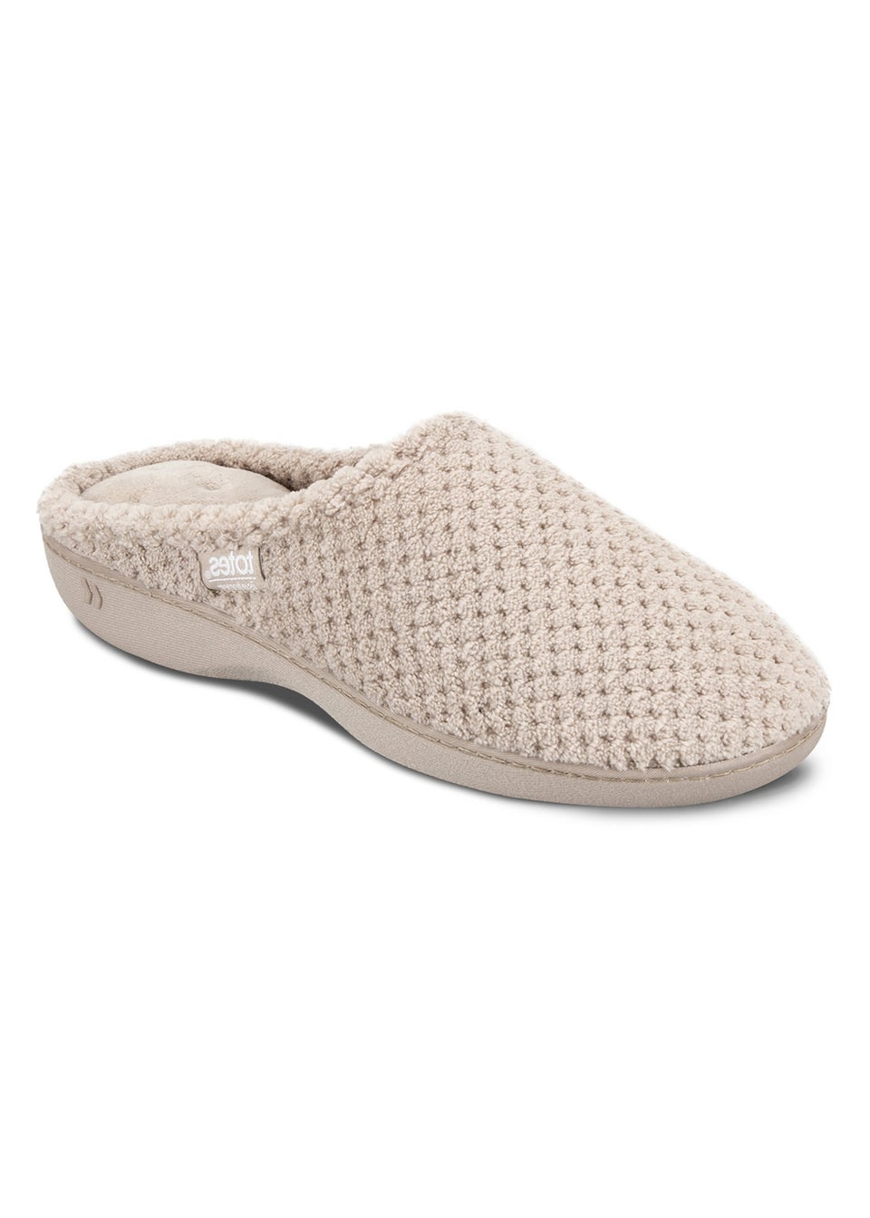 Totes Isotoner Oat Popcorn Terry Mule Slippers