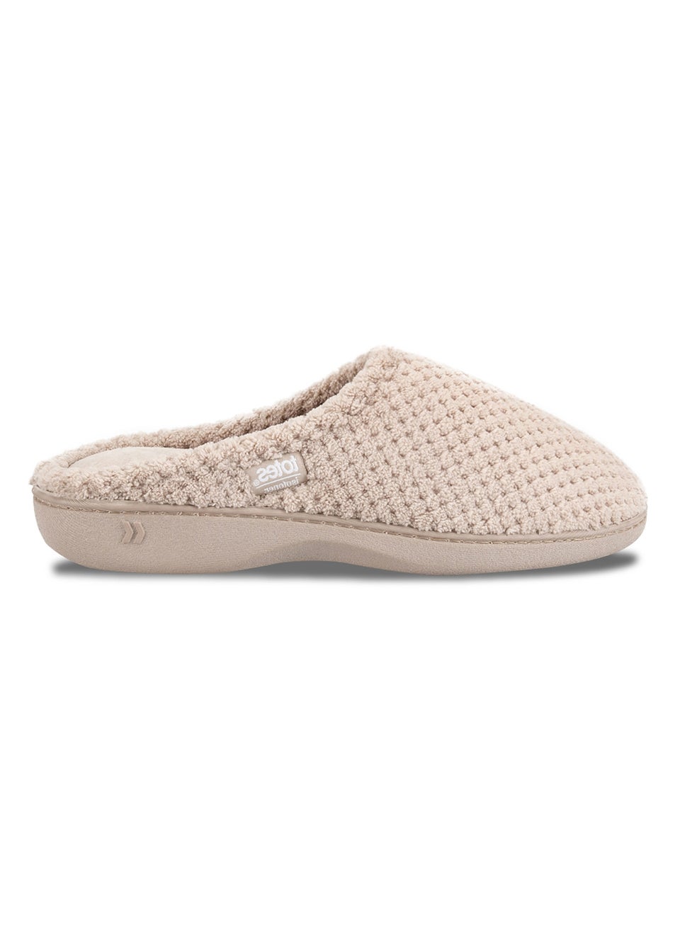 Totes Isotoner Oat Popcorn Terry Mule Slippers