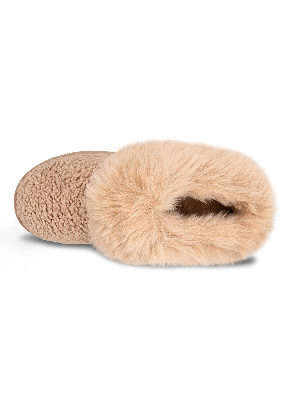 Totes Camel Textured Mule With Chunky Sole