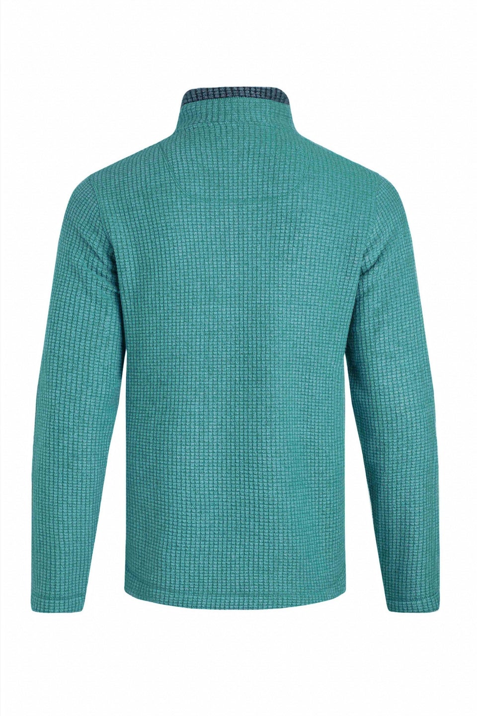 Weird Fish Leaf Green Shires Full Zip Grid Fleece