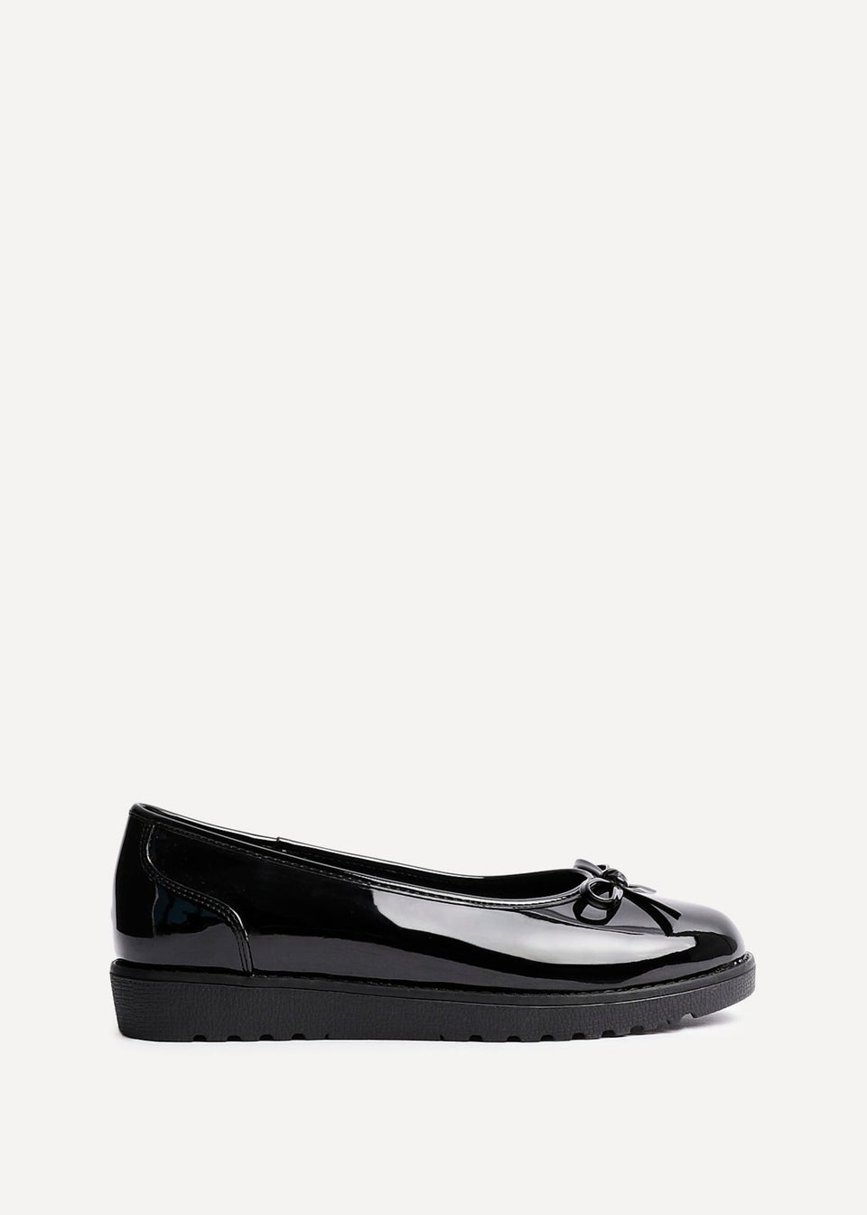 Linzi Wendi Wide Fit Black Patent Pump