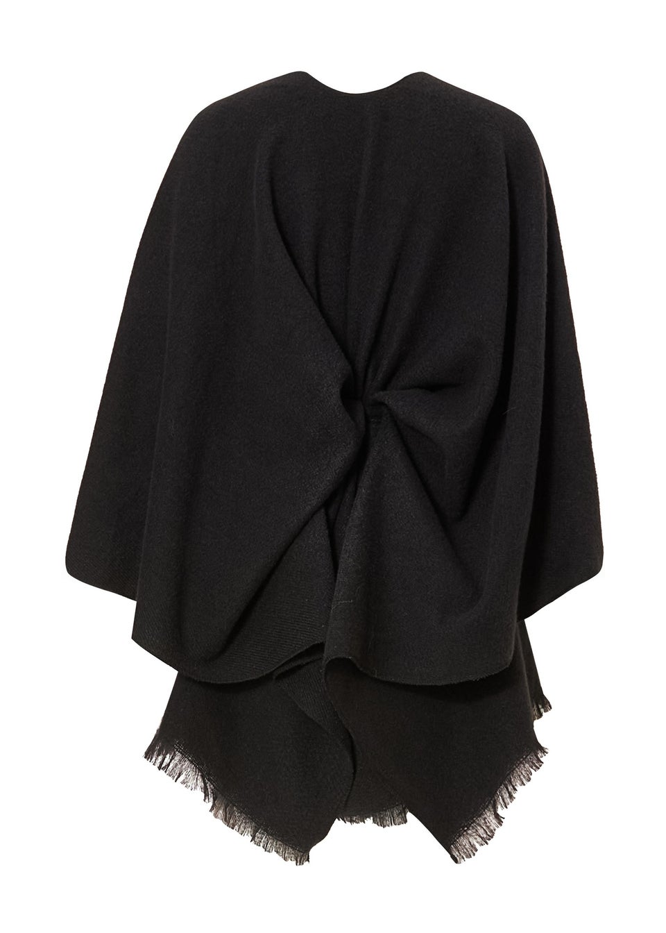 Quiz Black Tie Waist Cape