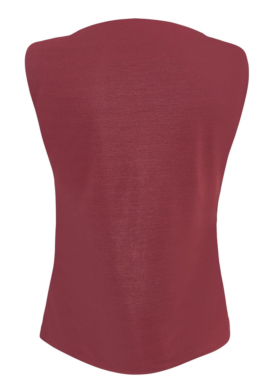 Quiz Burgundy Buckle Side Top