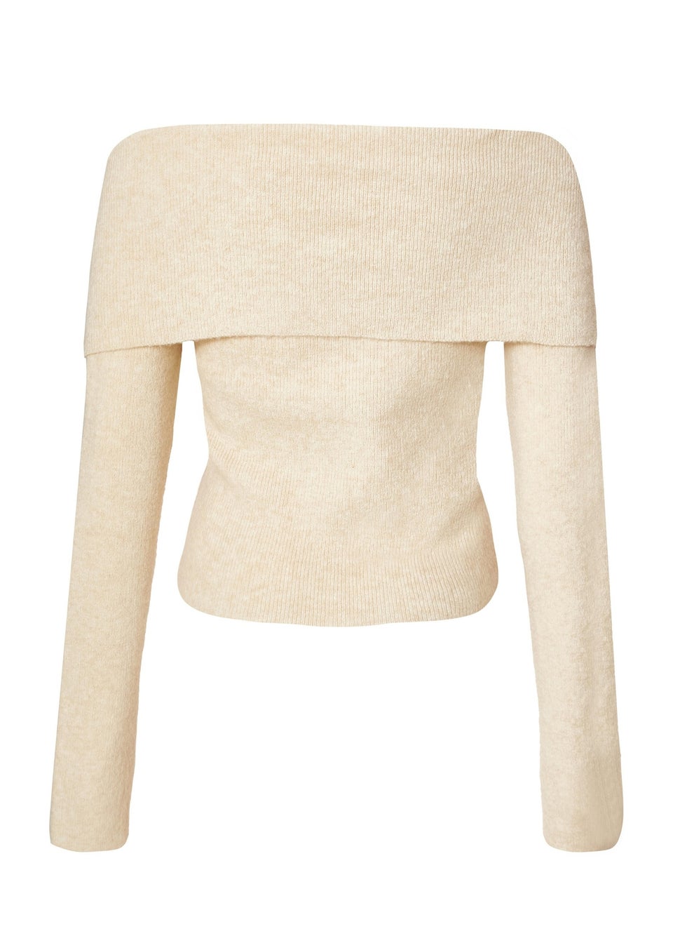 Quiz Stone Bardot Chain Front Jumper