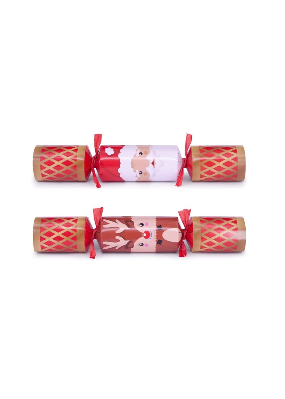 Heart & Soul Red Santa & Reindeer 12in cracker