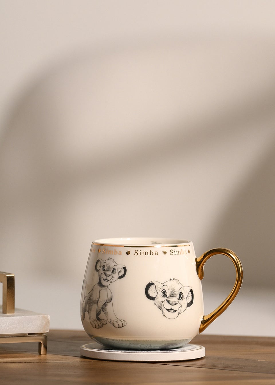 Disney Classic Collectable White Mug Simba