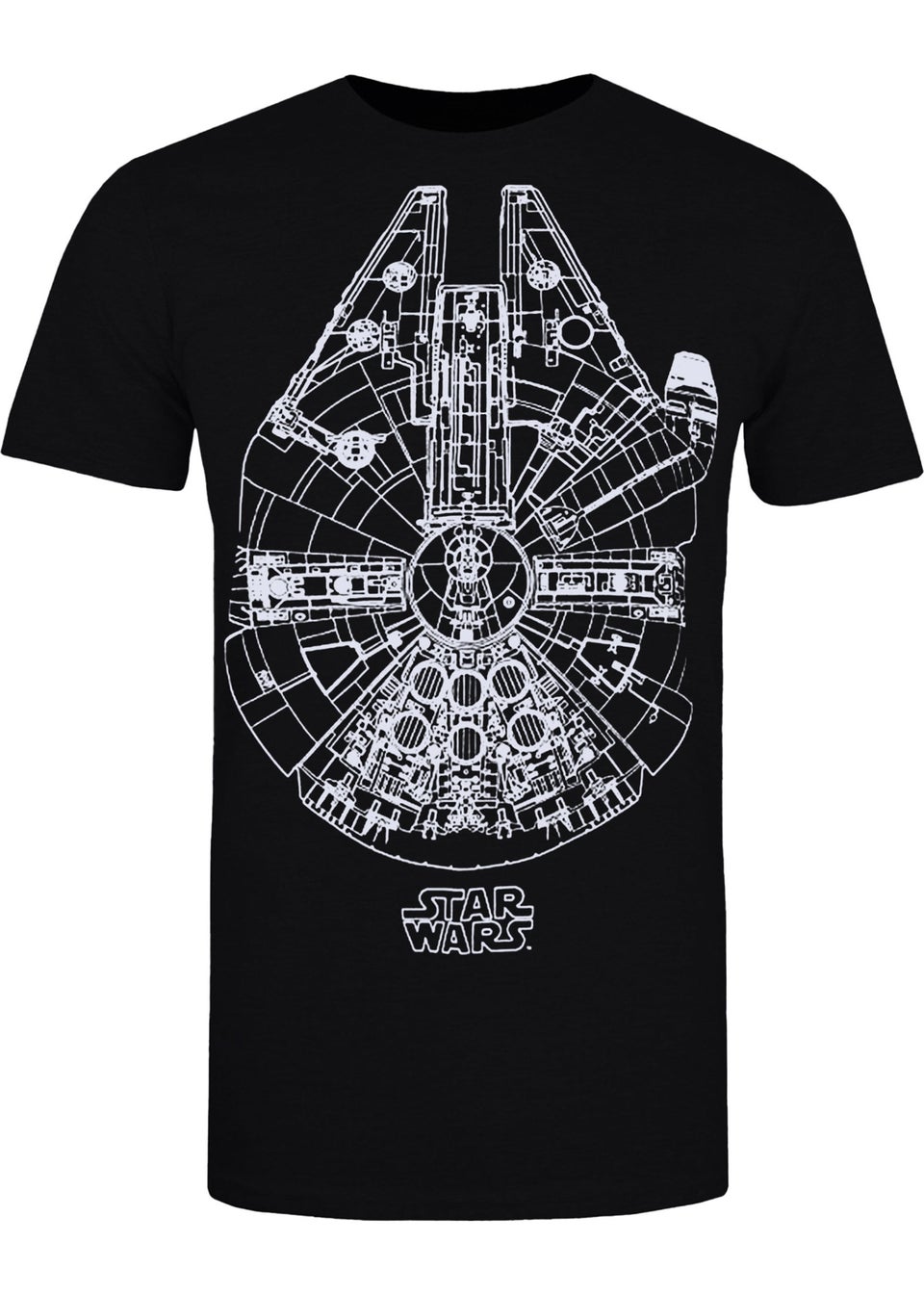 Star Wars Black Millennium Falcon T-Shirt