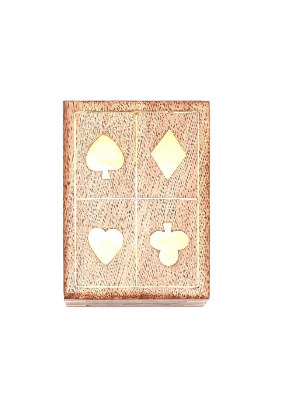 Harvey Makin Pack of Playing Cards In  Brown Wooden Box