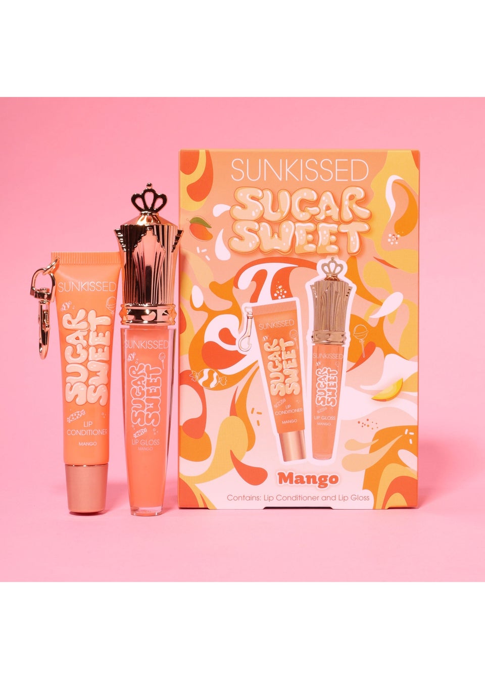 Sunkissed Sugar Sweet Peach Lip Conditioner & Lip Gloss Duo Mango